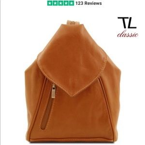 *Price drop!* Italian Leather backpack purse